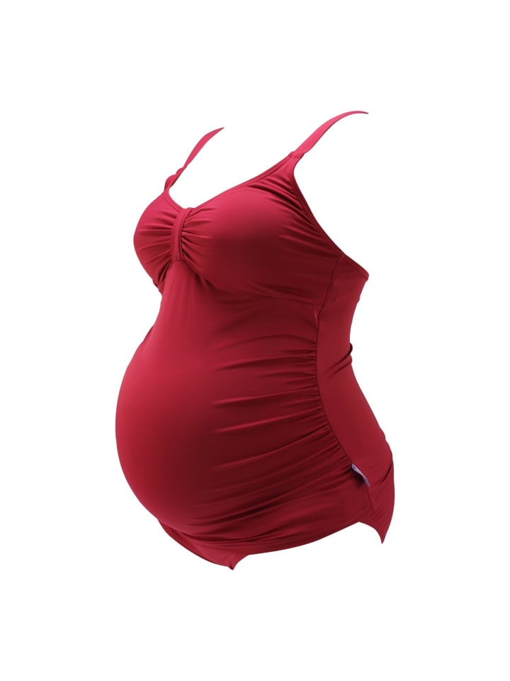 petit amour Umstandsbademode AMANDA Rot Schwangerenbadeanzug günstig kaufen