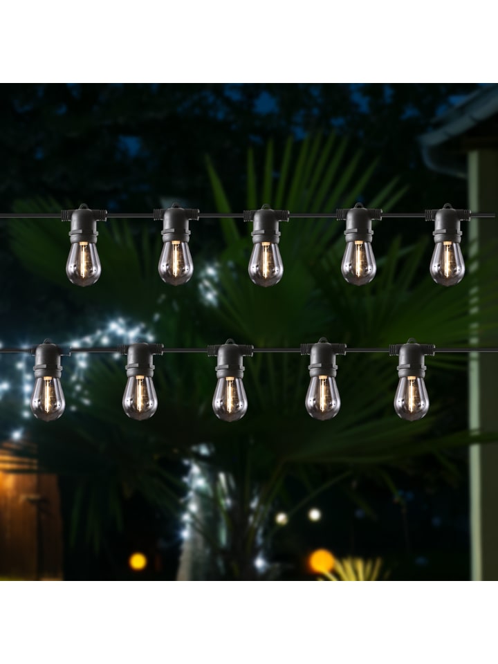 MARELIDA LED Solar Lichterkette Circus mit Glühbirnen L: 4,5m in transparent günstig kaufen onesize