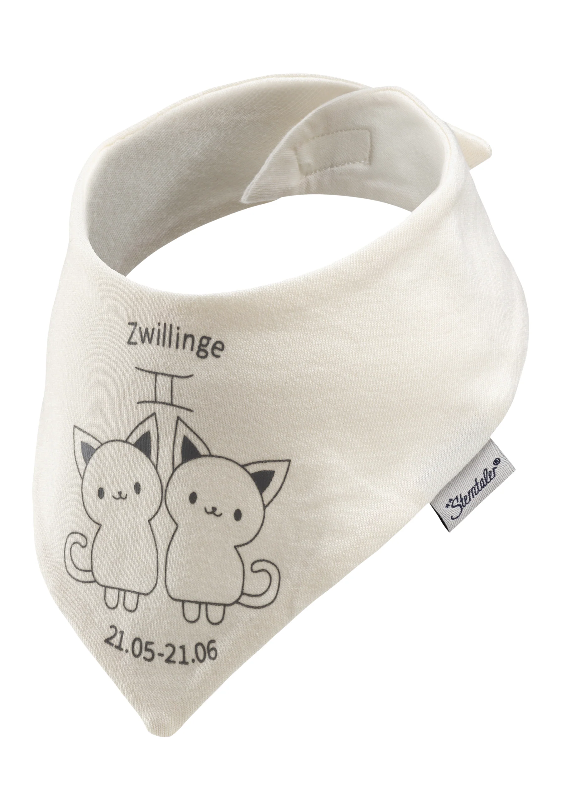 Halstuch mit Klettverschluss und Sternzeichen Motiv