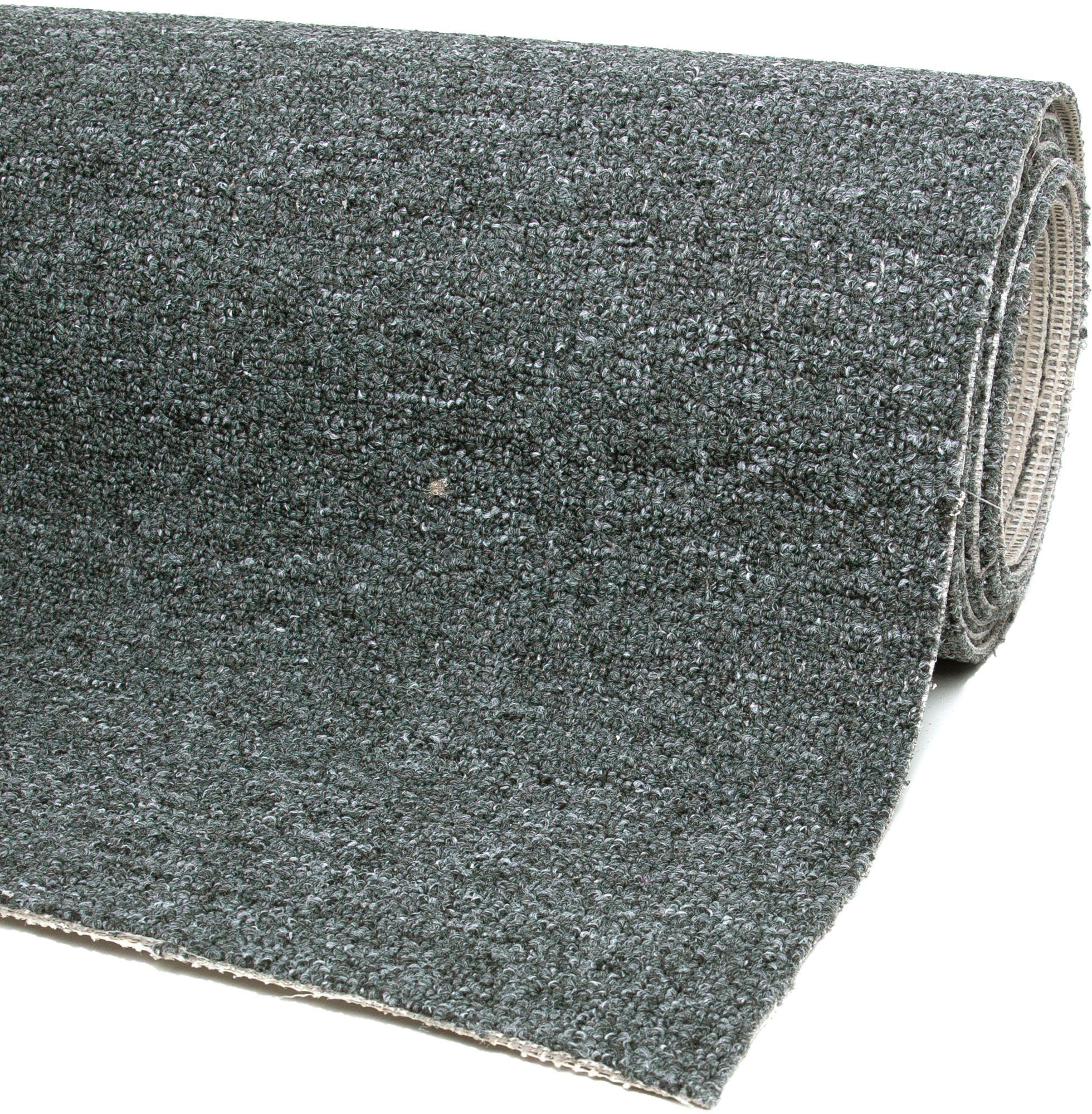 Teppichboden Coupon Feinschlinge Rambo, Andiamo, rechteckig, Höhe: 4,5 mm, Uni Farben, Breite 400 cm oder 500 cm, strapazierfähig & pflegeleicht
