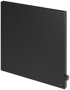 Vasner Infrarotheizung Konvi schwarz, Hybridheizung mit Konvektion & Thermostat, 600 Watt