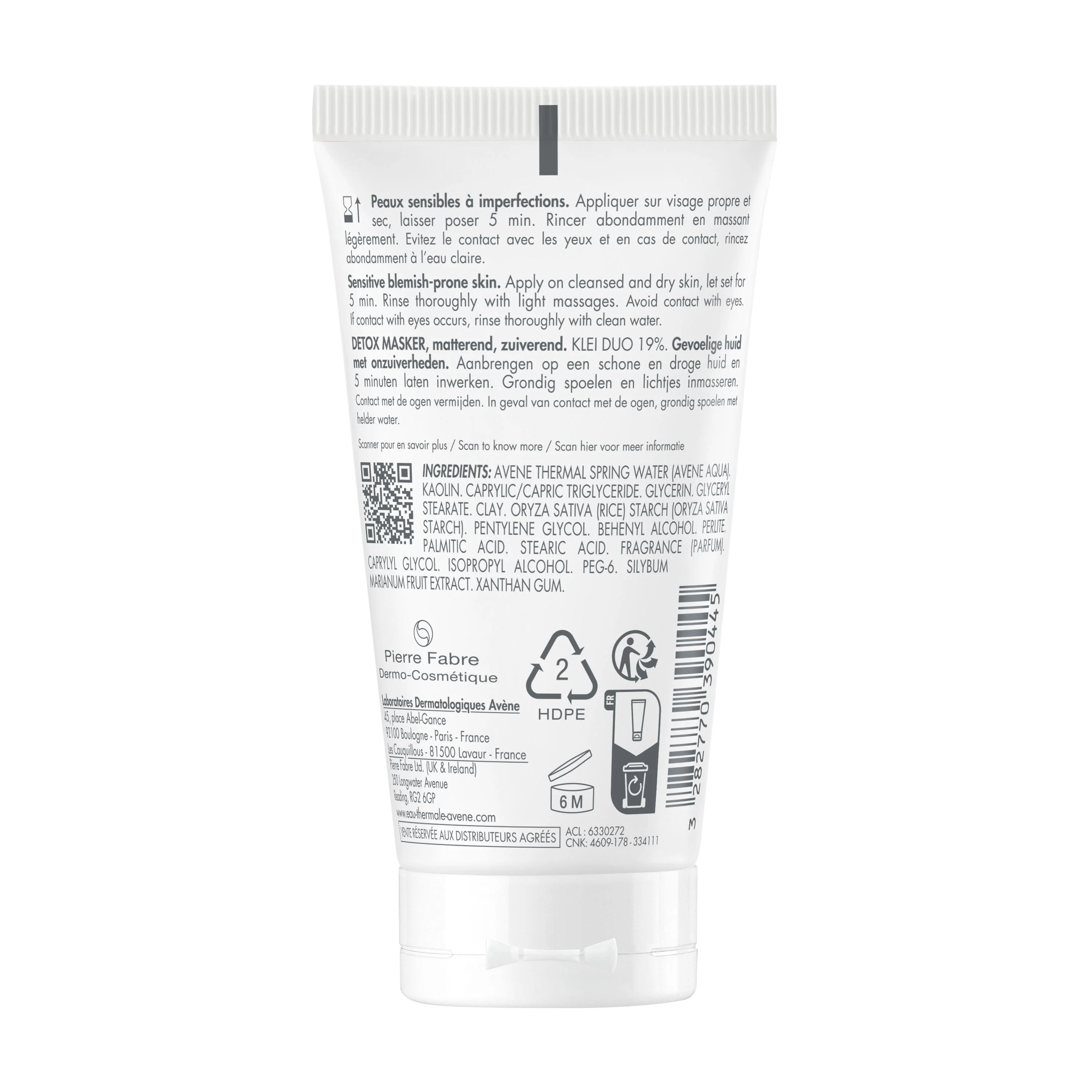 Mascarilla desintoxicante Cleanance - Mascarilla facial purificante, tratamiento desintoxicante