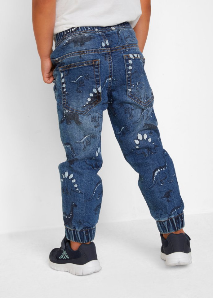Jungen Sweat-Jeans mit Druck, Slim Fit