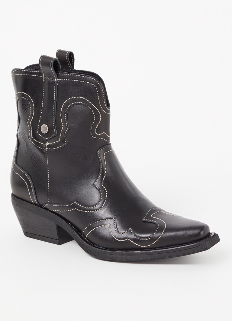 Ghete cowboy din piele Waynoa de la Steve Madden