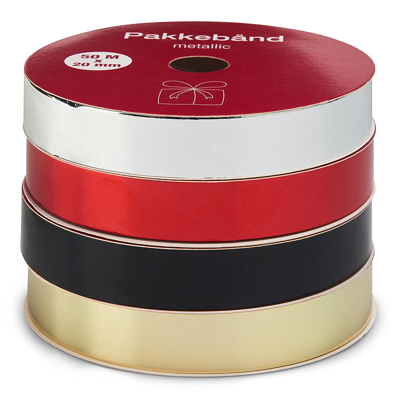 Home Pakkebånd 50mx20mm metallic