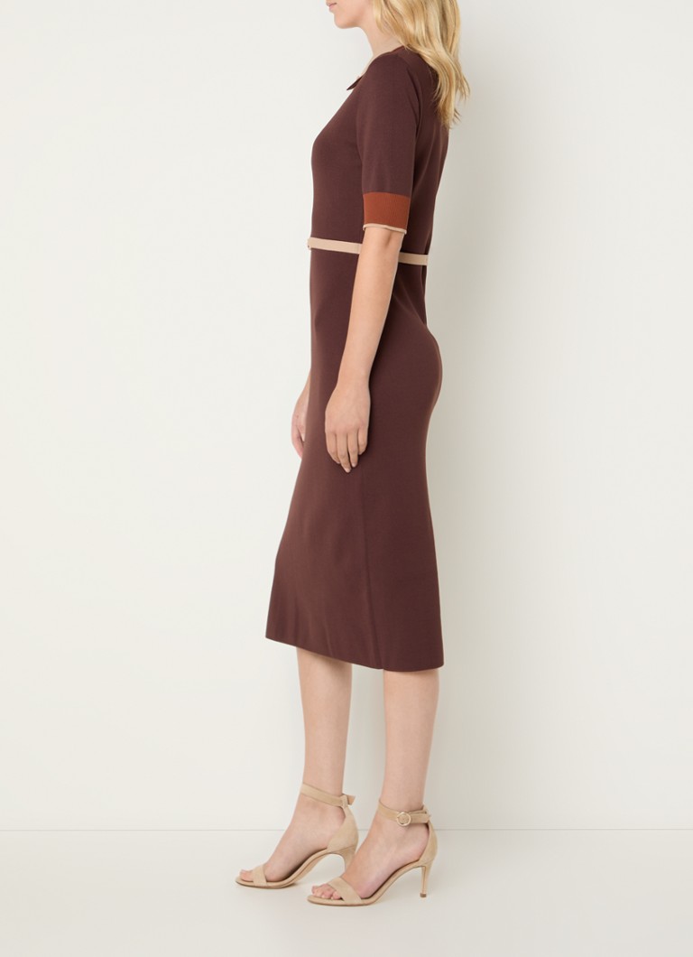 Vestido túnica midi rosa de LKBennett con cinturón