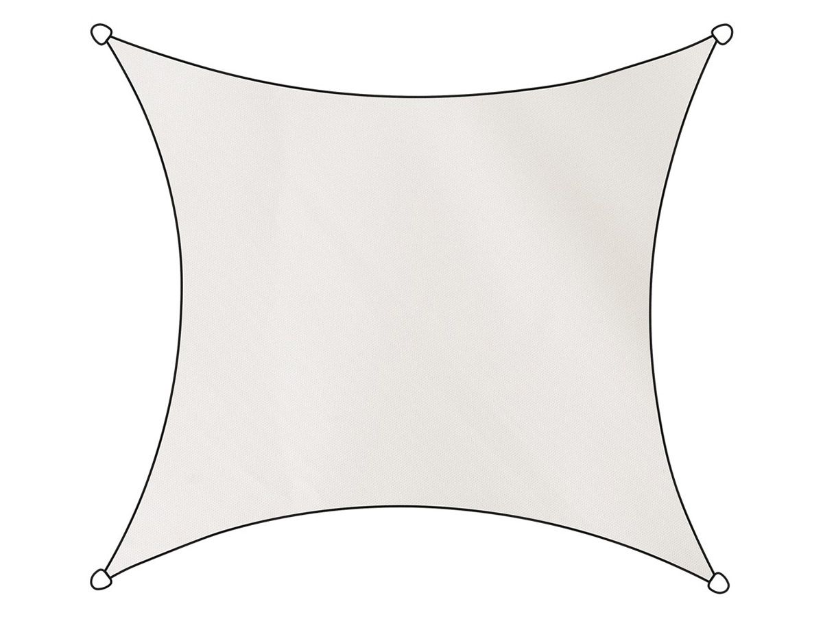 Livin Como Quadrat Polyester 3,6 x 3,6 Meter Schattentuch