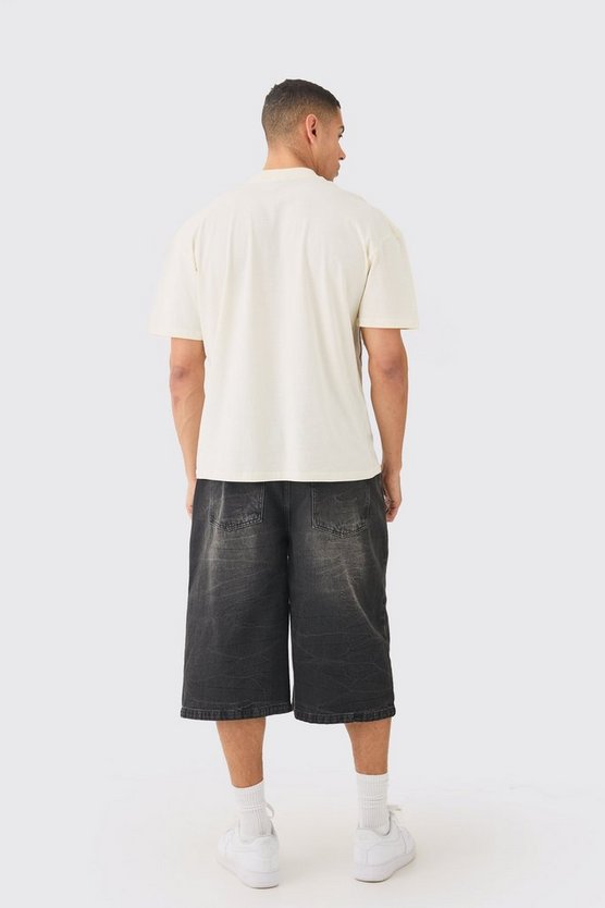 Oversize T-Shirt mit Official-Print