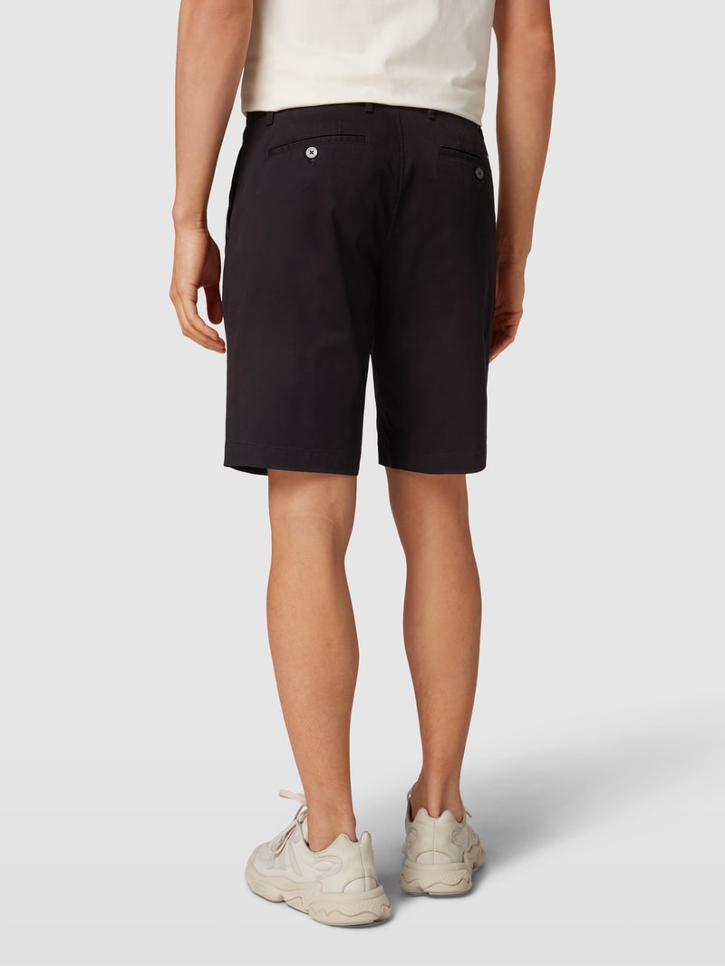 Chino-Shorts mit französischen Eingrifftaschen Modell 'HARLEM' in schwarz