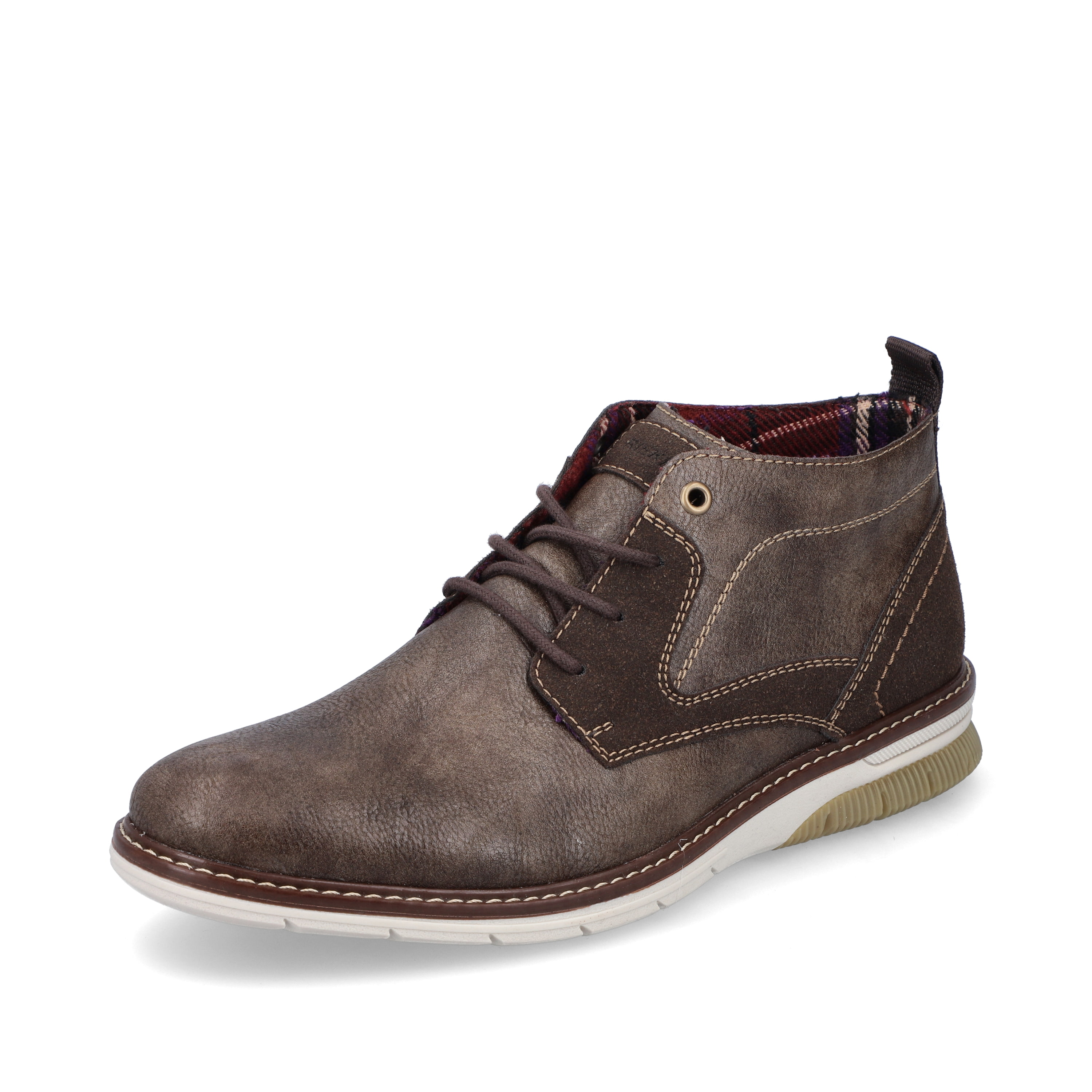 Rieker Herren Schnürschuhe graubraun