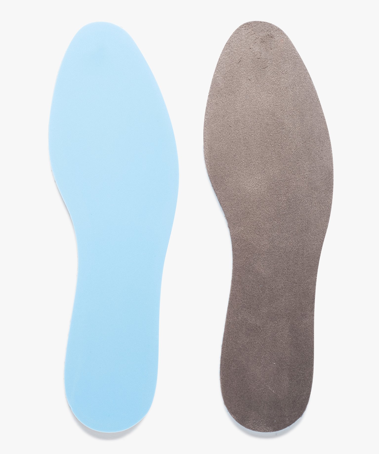 Semelles antibactériennes en mousse mémoire de forme bleu | GEMO