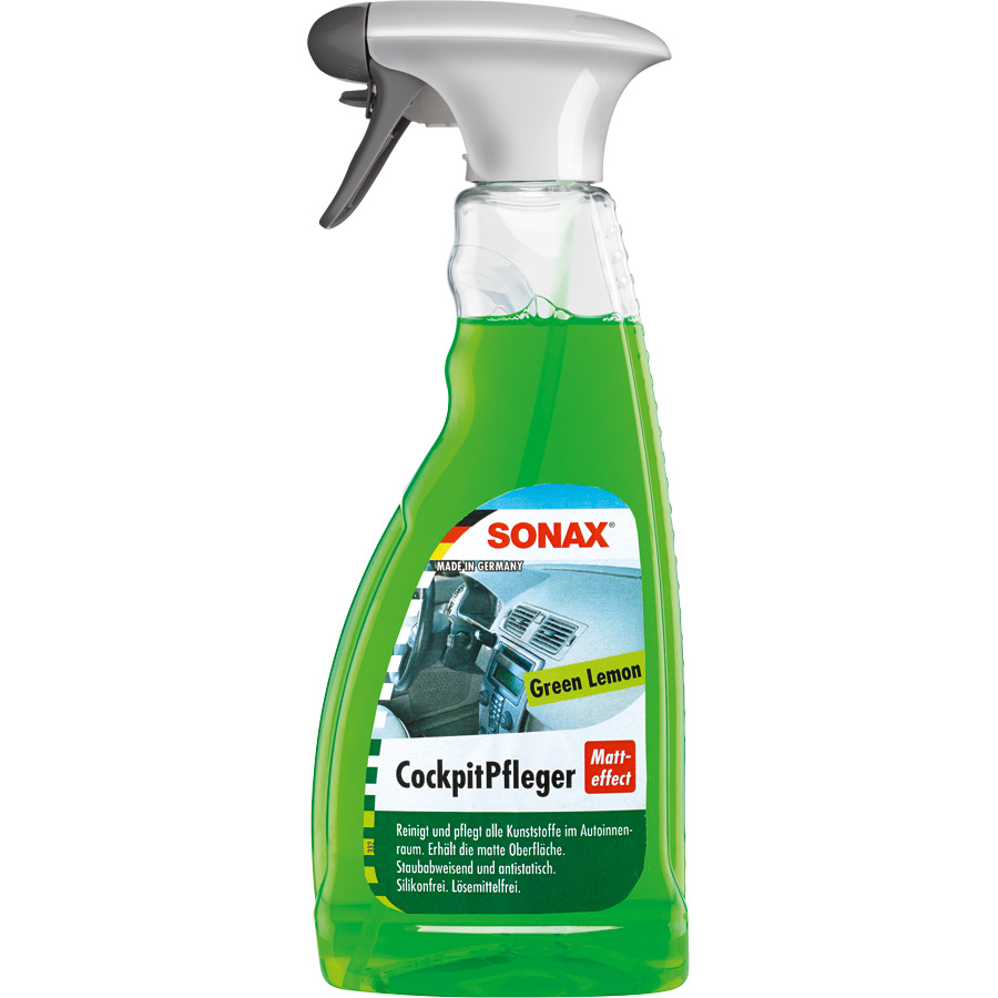 SONAX CockpitPfleger Matteffect, Green Lemon, 500 ml - ATU