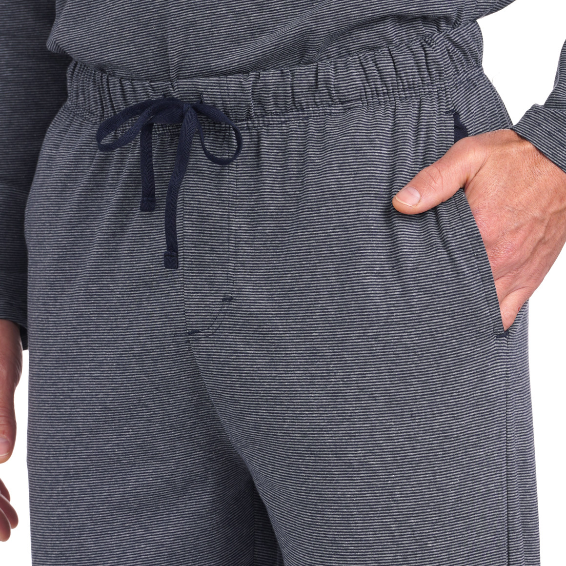Herren Schlafanzug im Streifen-Look