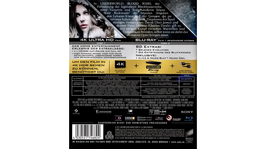 Underworld: Blood Wars  (4K Ultra HD) (+ Blu-ray 2D)