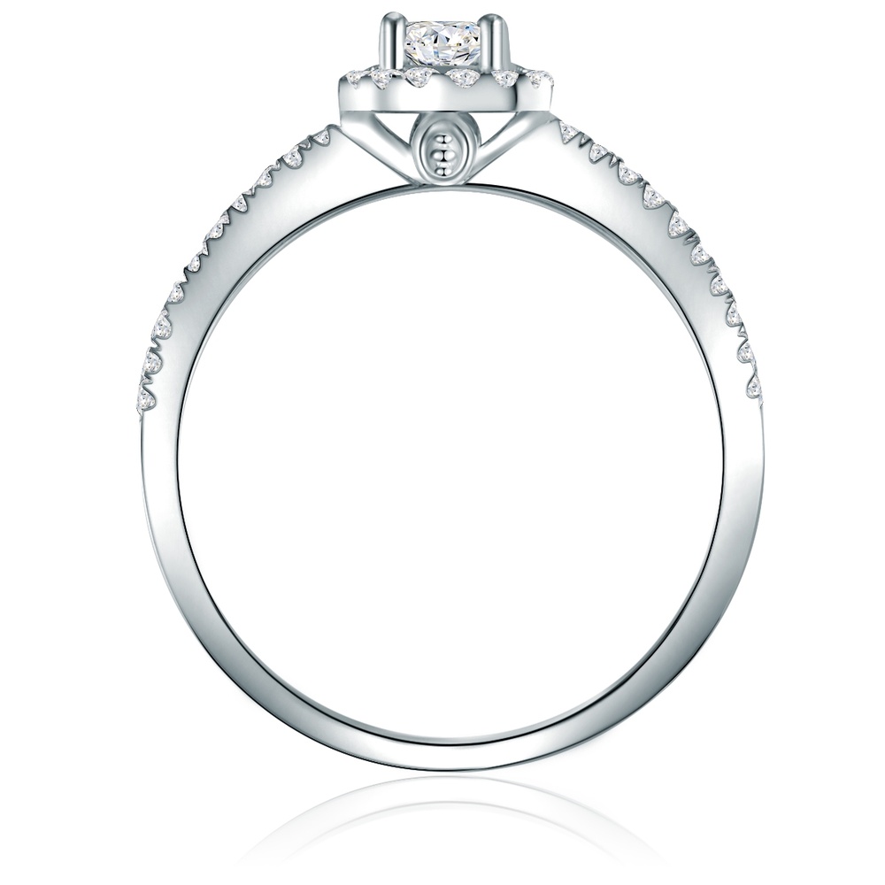 Trilani Bague en argent Argent sterling Oxyde de zirconium (CZ) en Argent Bague