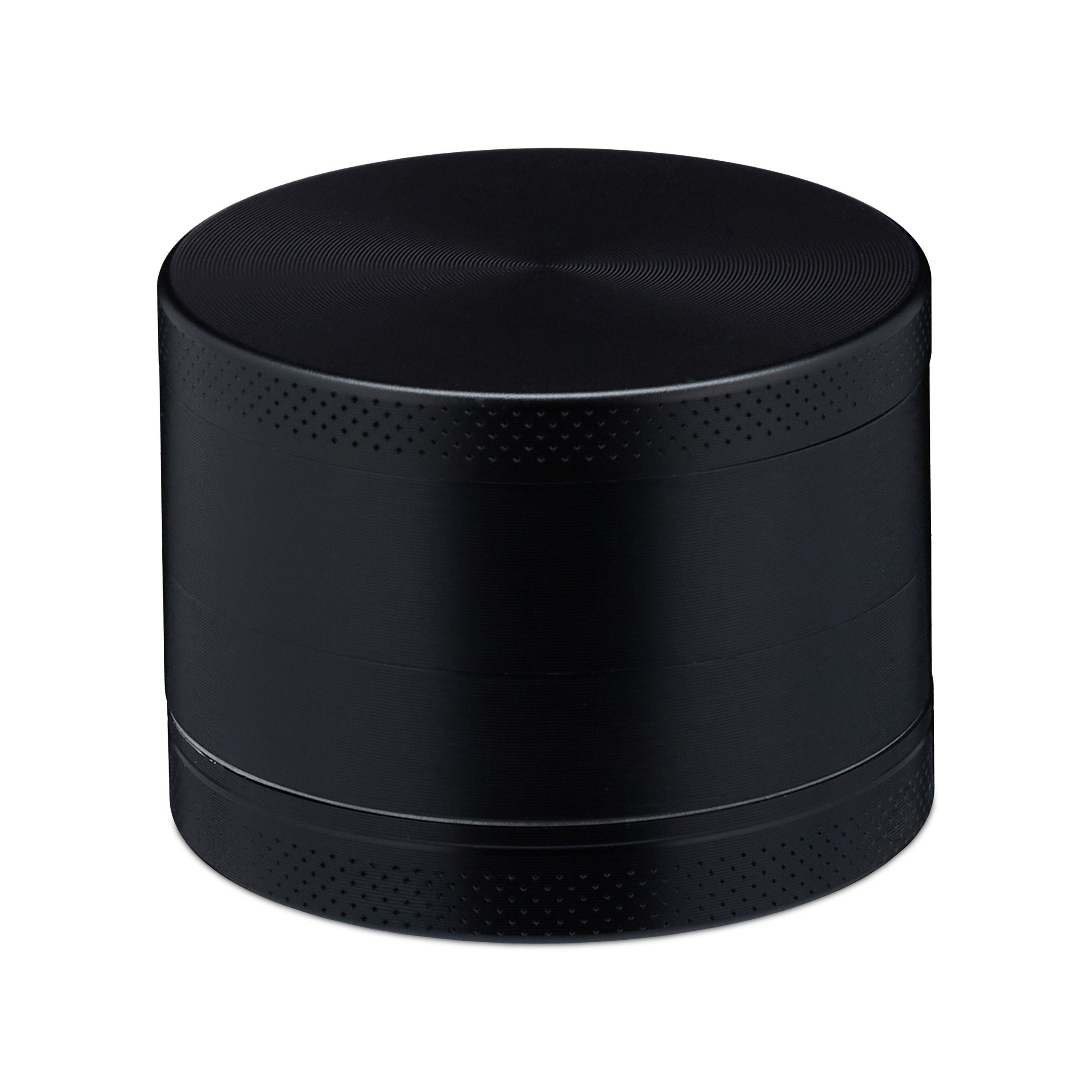 relaxdays Kräutermühle 1 x Grinder aus Metall in Schwarz