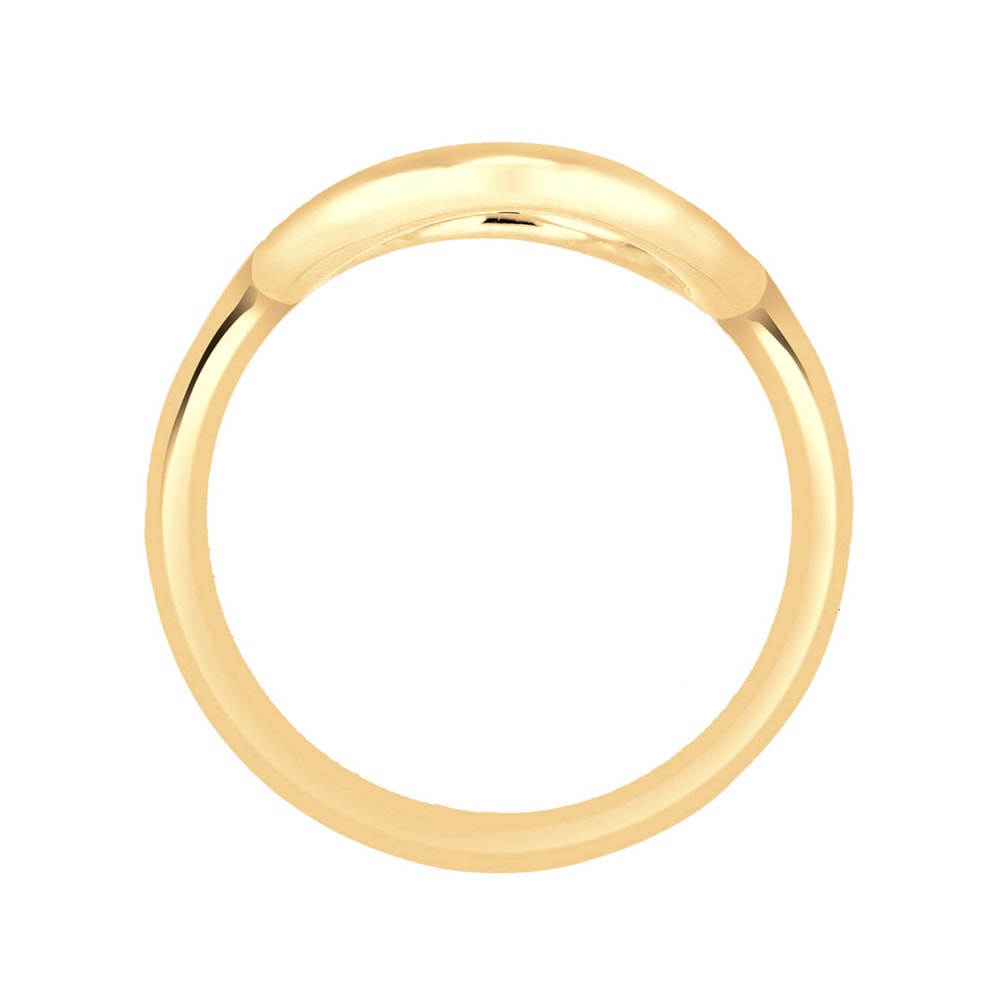 Elli Elli Bague Femmes Cercle Rond Géo Statement en Argent Sterling 925 Bague