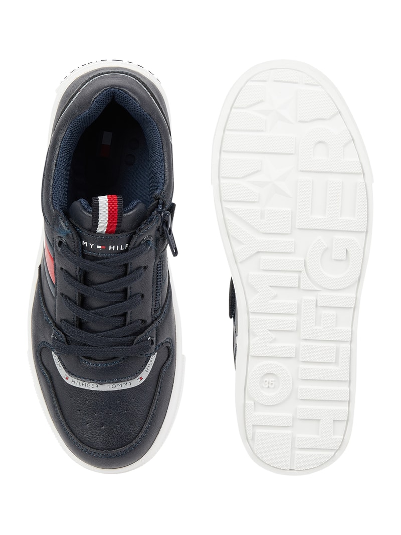 Sneaker in Leder-Optik Modell 'Kobe' in marineblau