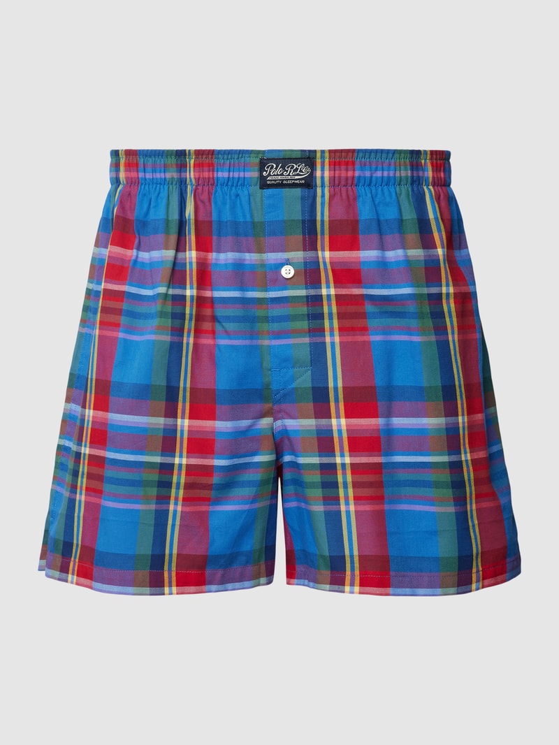 Boxershorts mit Streifenmuster in rot