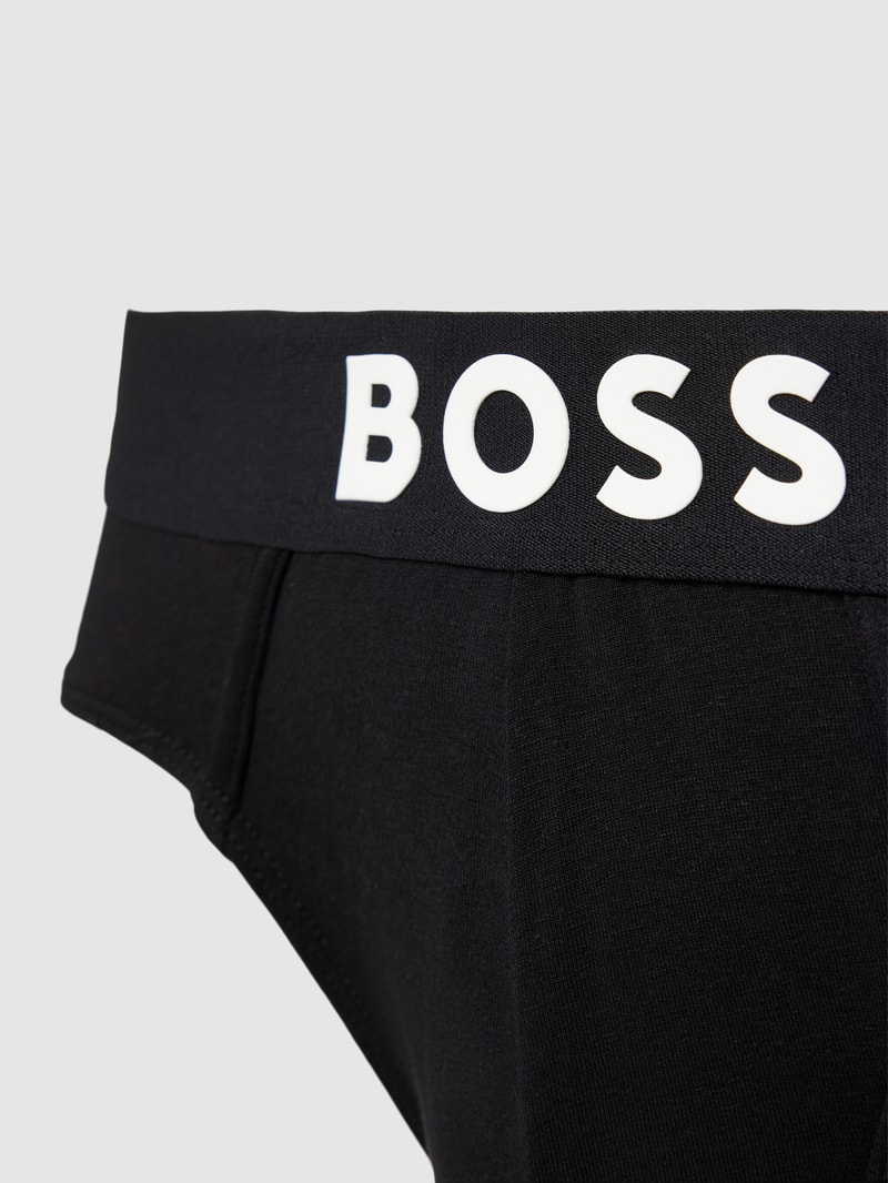 Slip mit Label-Print in schwarz