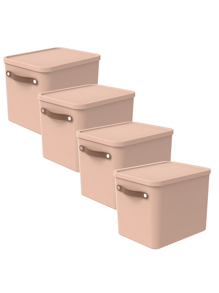 Rotho 4er-Set Aufbewahrungsbox Maloja 27l günstig kaufen onesize