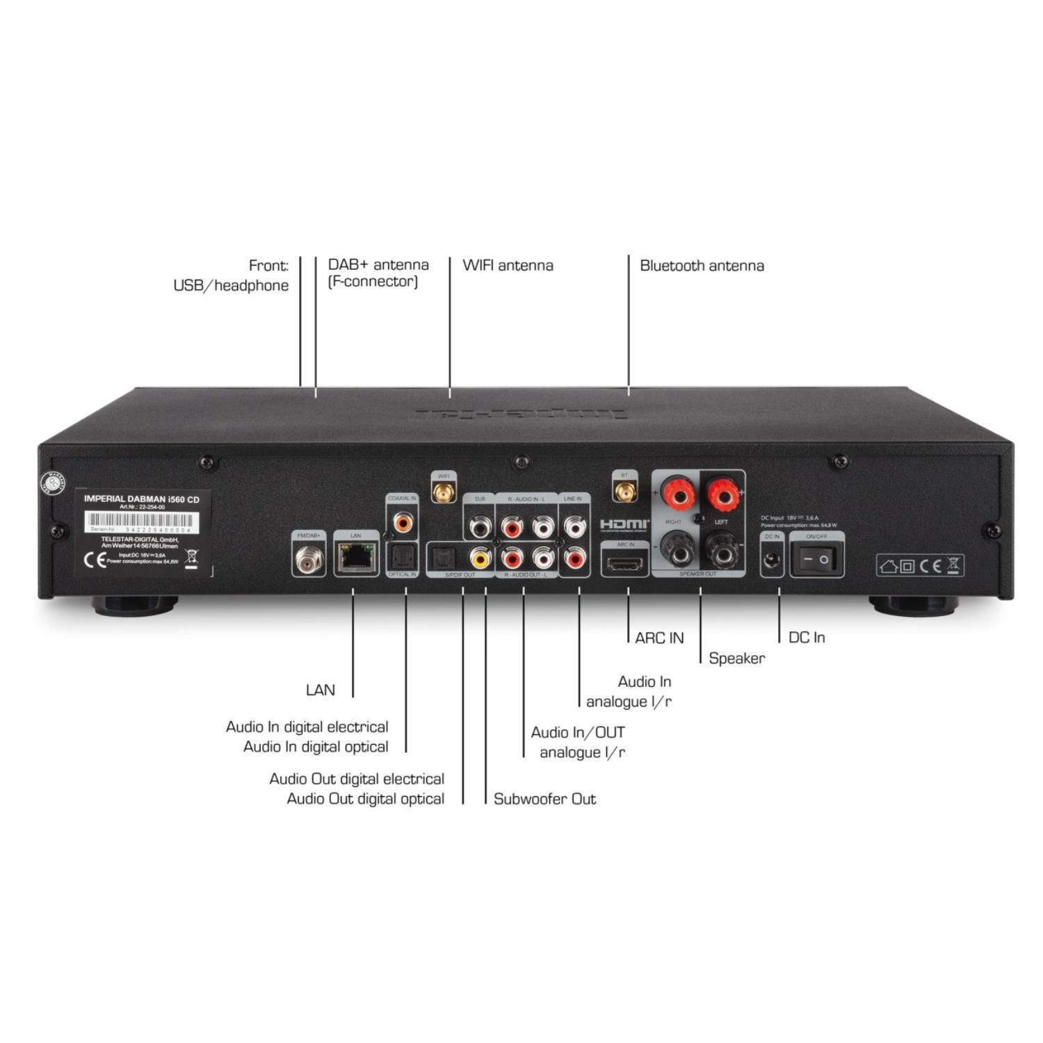 IMPERIAL DABMAN i560 Hifi System mit CD Player