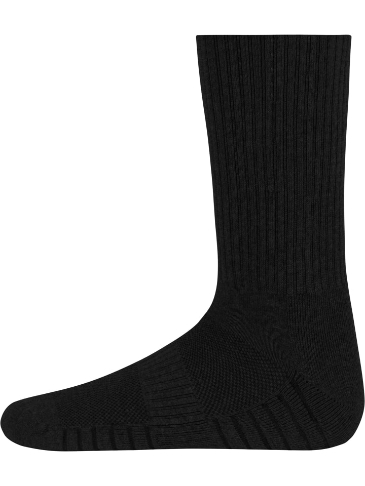normani 4 Trekkingwandersocken mit Polstersohle und Komfortbund in Schwarz günstig kaufen