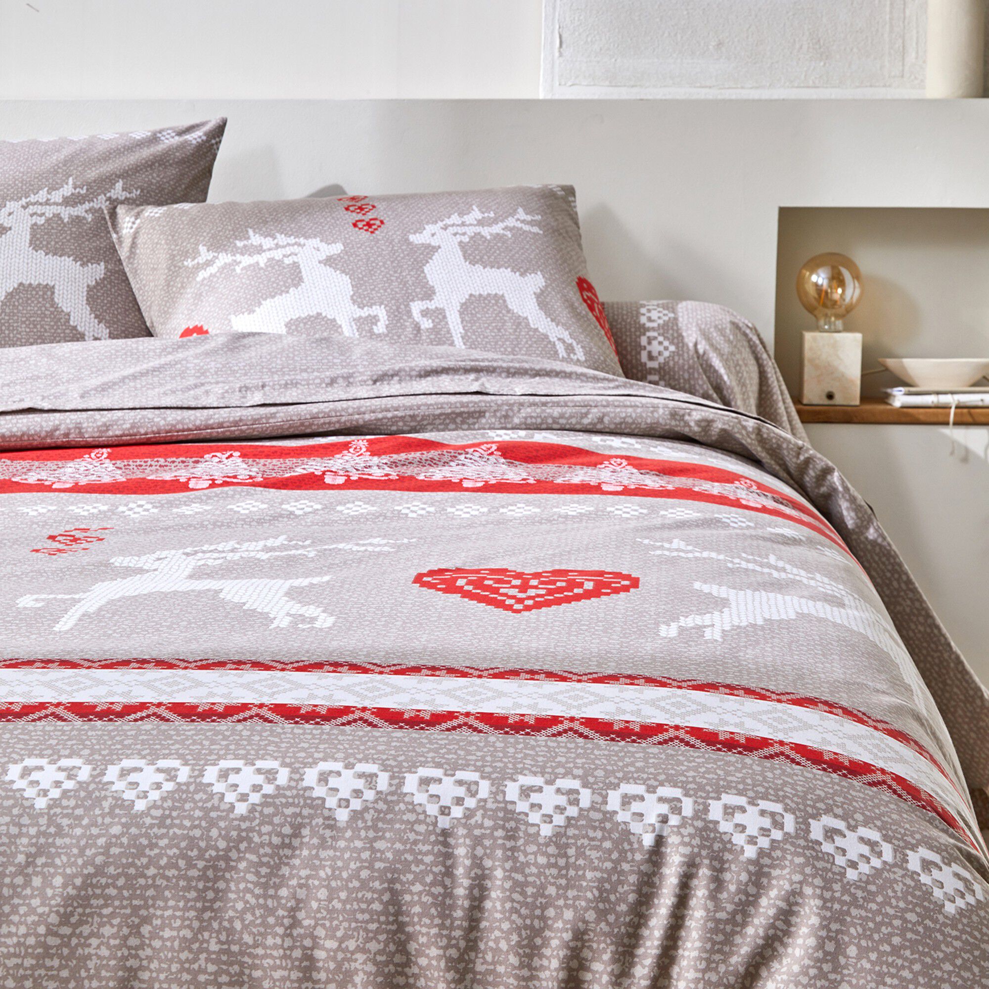 Linge de lit Cerfy en coton
