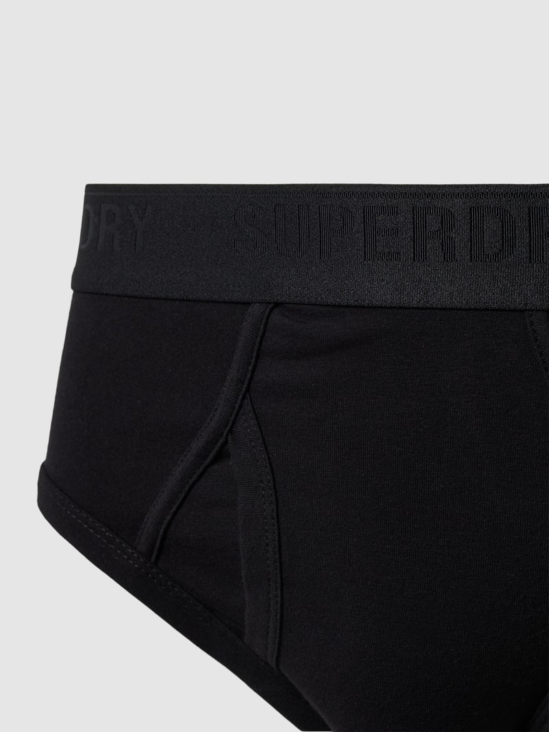 Slip in unifarbenem Design im 3er-Pack in schwarz