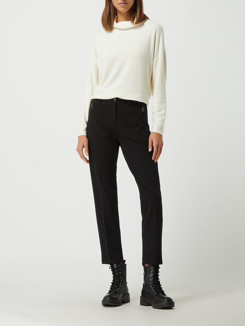 Sweatshirt mit Rollkragen in offwhite