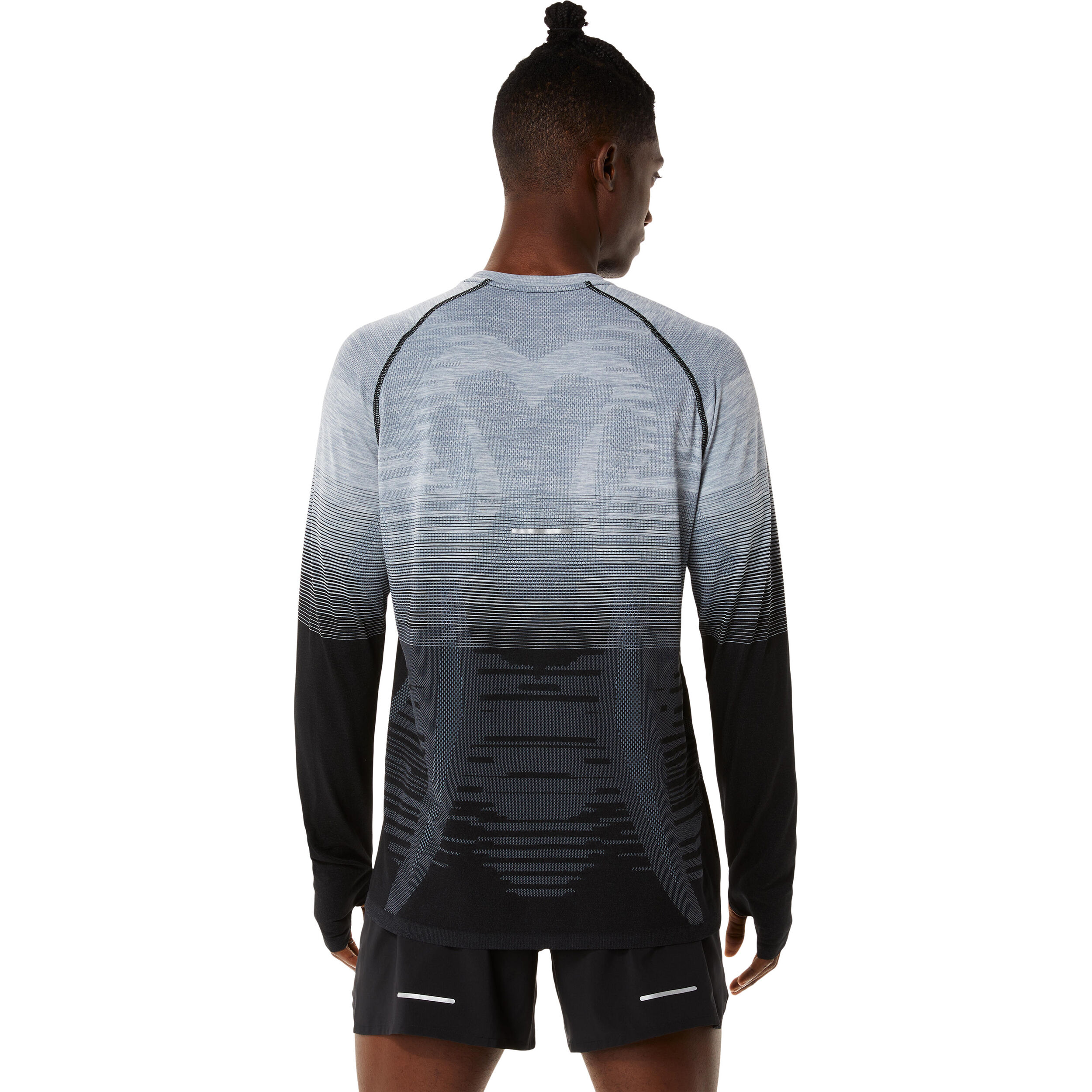 Seamless Lauftop Herren - Schwarz, Grau