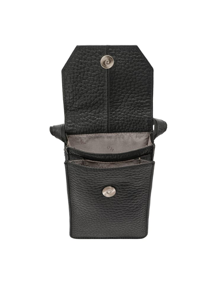 VLD VOi Leather Design Hirsch Magda Handytasche Leder 12 cm in schwarz günstig kaufen onesize