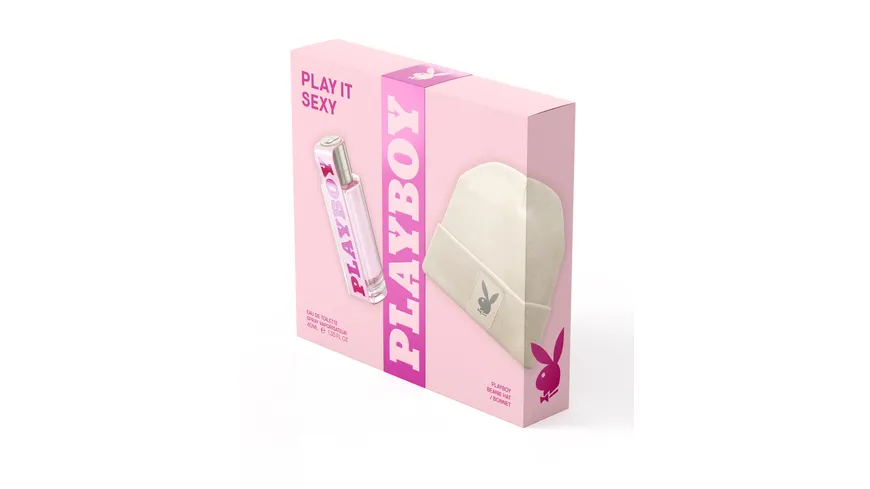 PLAYBOY PLAY IT SEXY Eau de Toilette + Beanie Mütze Geschenkpackung
