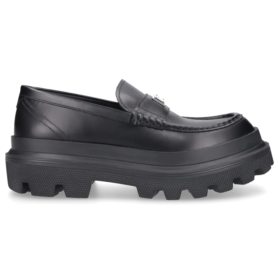 Dolce & Gabbana - Herrenschuhe MOCASSINO Kalbsleder - schwarz