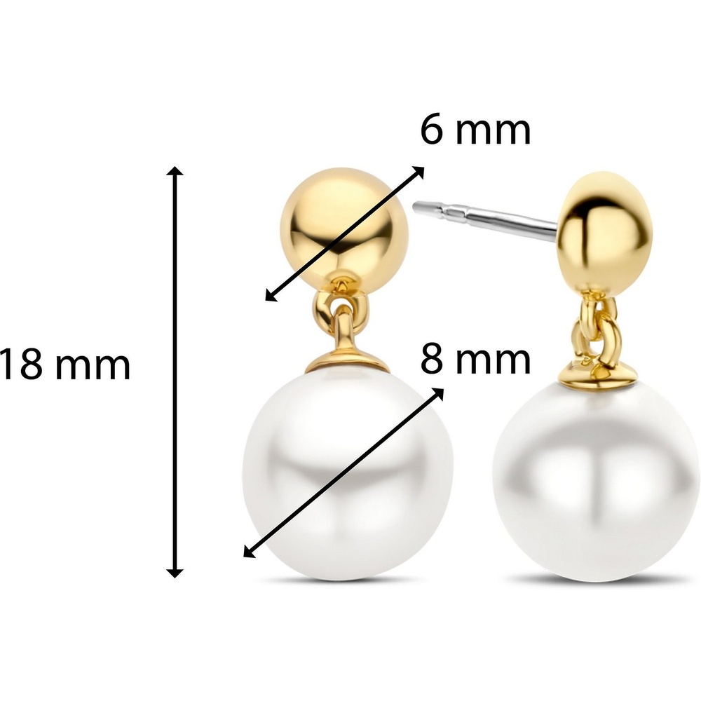 TI SENTO - Milano Boucles d'oreilles à fermoir à poussette 925 Argent Boucles d'oreilles