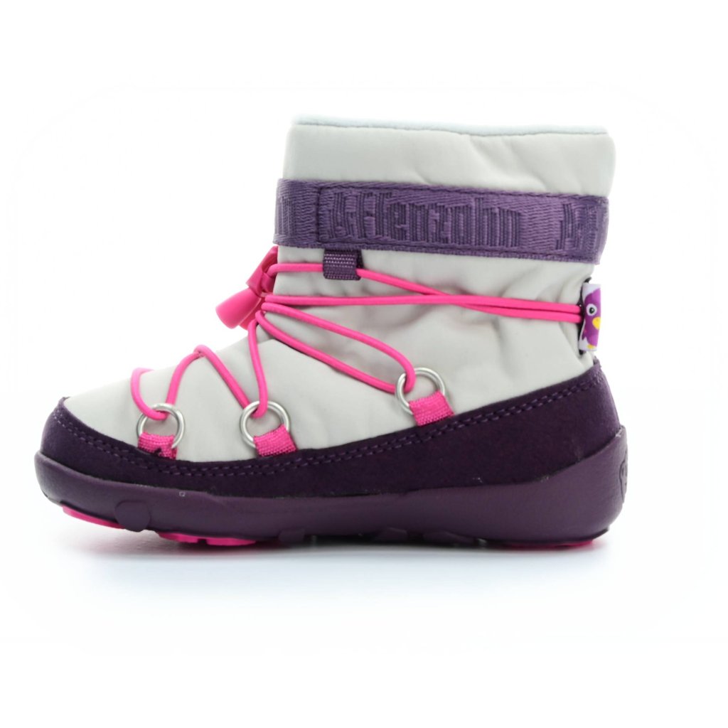 Affenzahn Schneestiefel Vegan Snowy Vogel Grau Winterbarfußschuhe