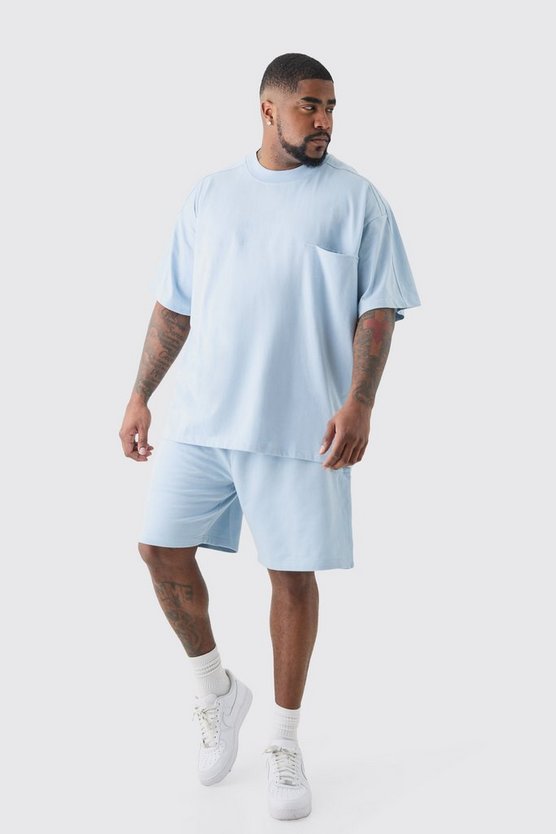 Plus Oversize T-Shirt & Cargo-Shorts