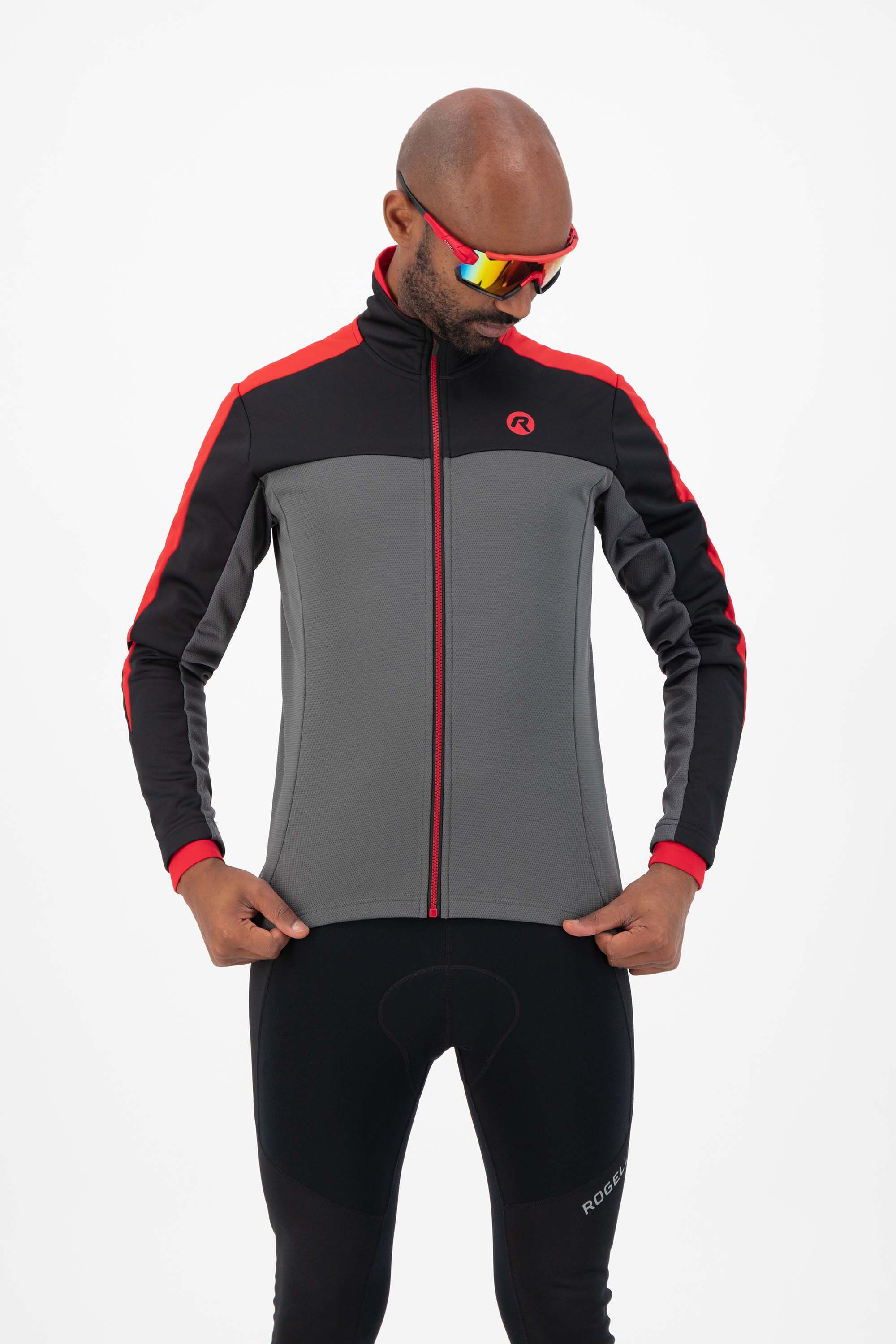 Rogelli Freeze Red Grey Black Herren Winterjacke