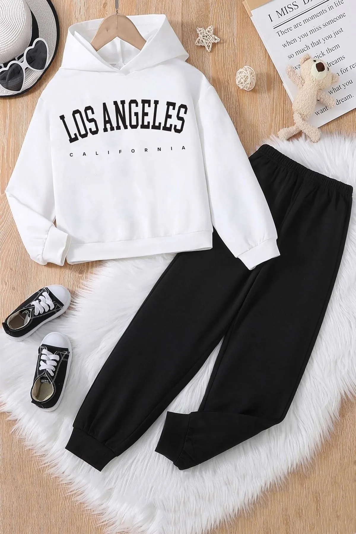 uyguntarz  Los Angeles-Trainingsanzug-Set für Kinder