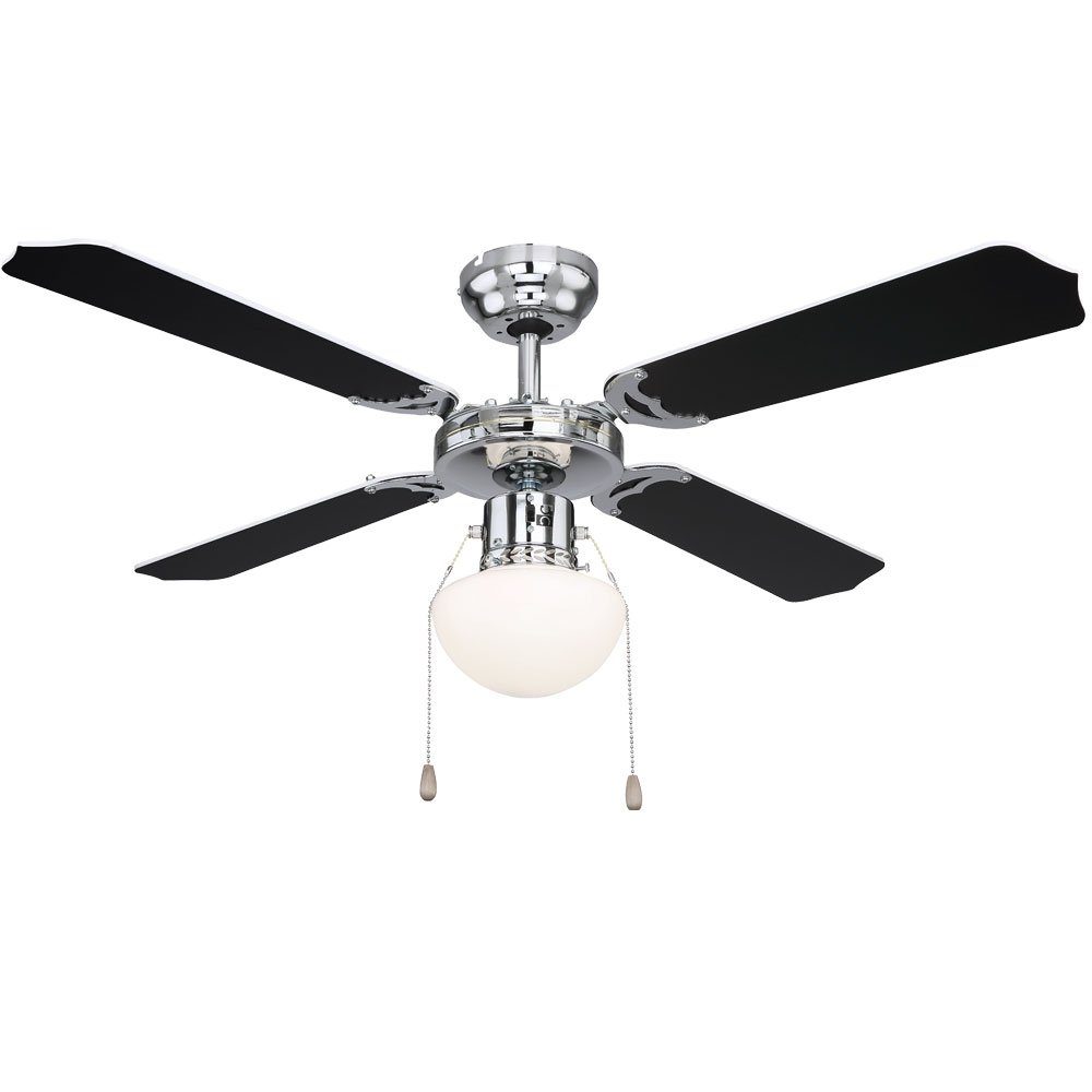 etc-shop Deckenventilator, Deckenventilator mit Licht Ventilator mit Beleuchtung Deckenlampe