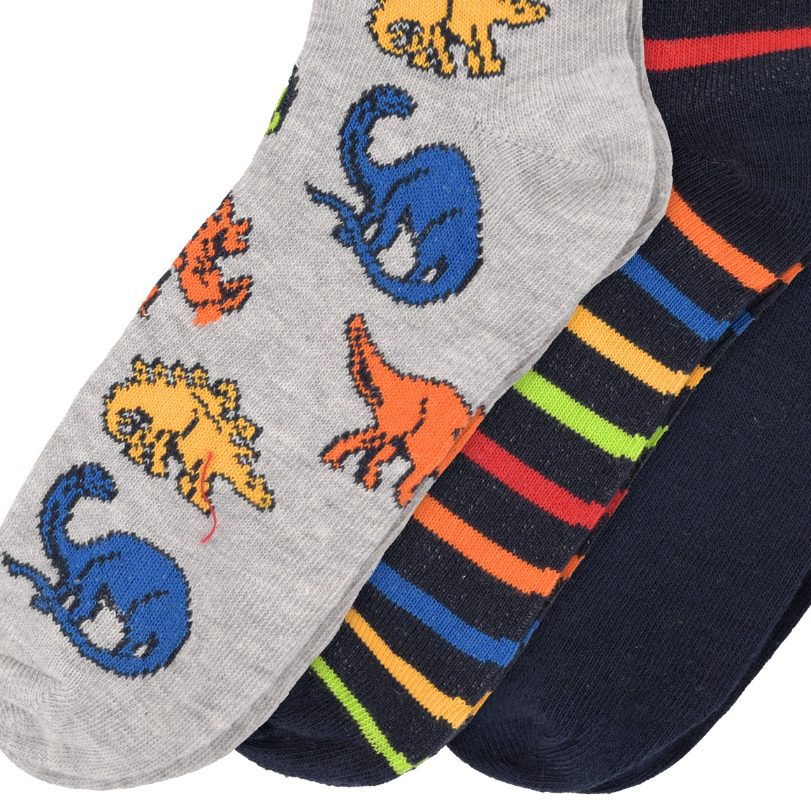 3 Paar Jungen Socken in bunten Dessins