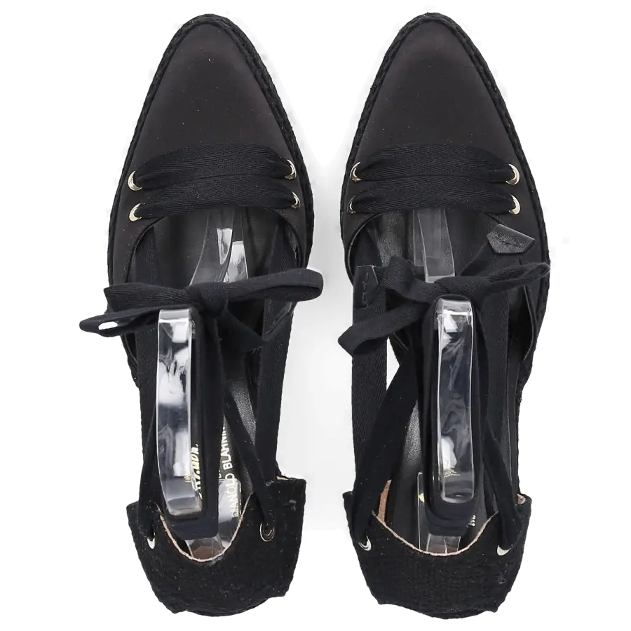 CASTAÑER BY MANOLO BLAHNIK - Espadrilles MANOLO HIGH Satin - schwarz