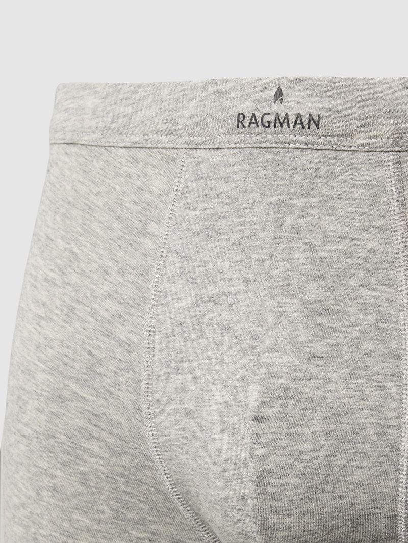 Trunks mit Label-Print in mittelgrau meliert