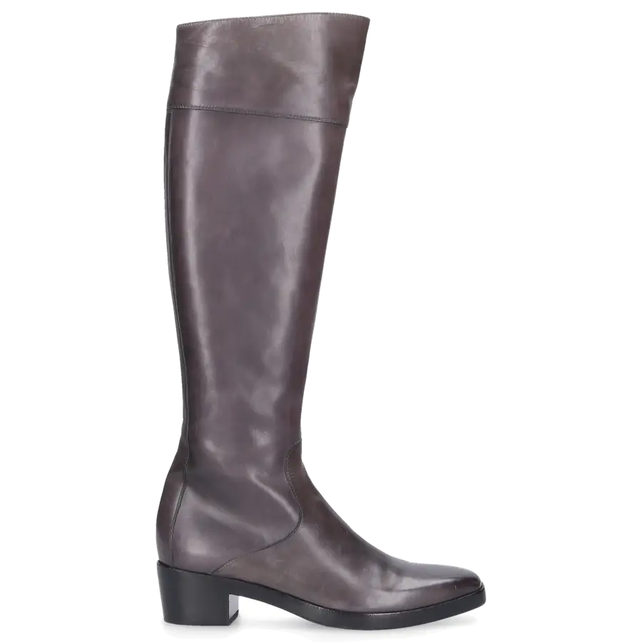 Balenciaga - Stiefel Glattleder Kalbsleder grau - grau