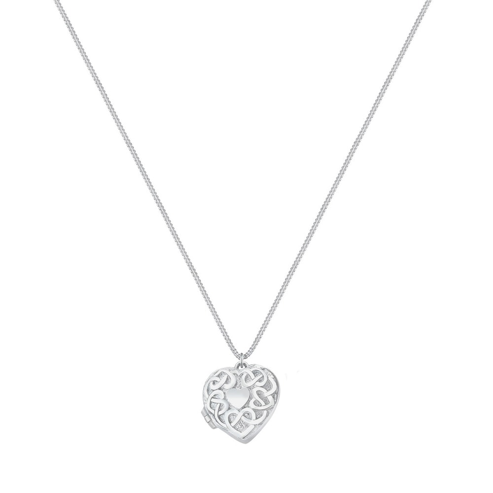 Elli Elli Collier Femme Médaillon Coeur Ornement de Pendentif Ludique en Argent Sterli collier