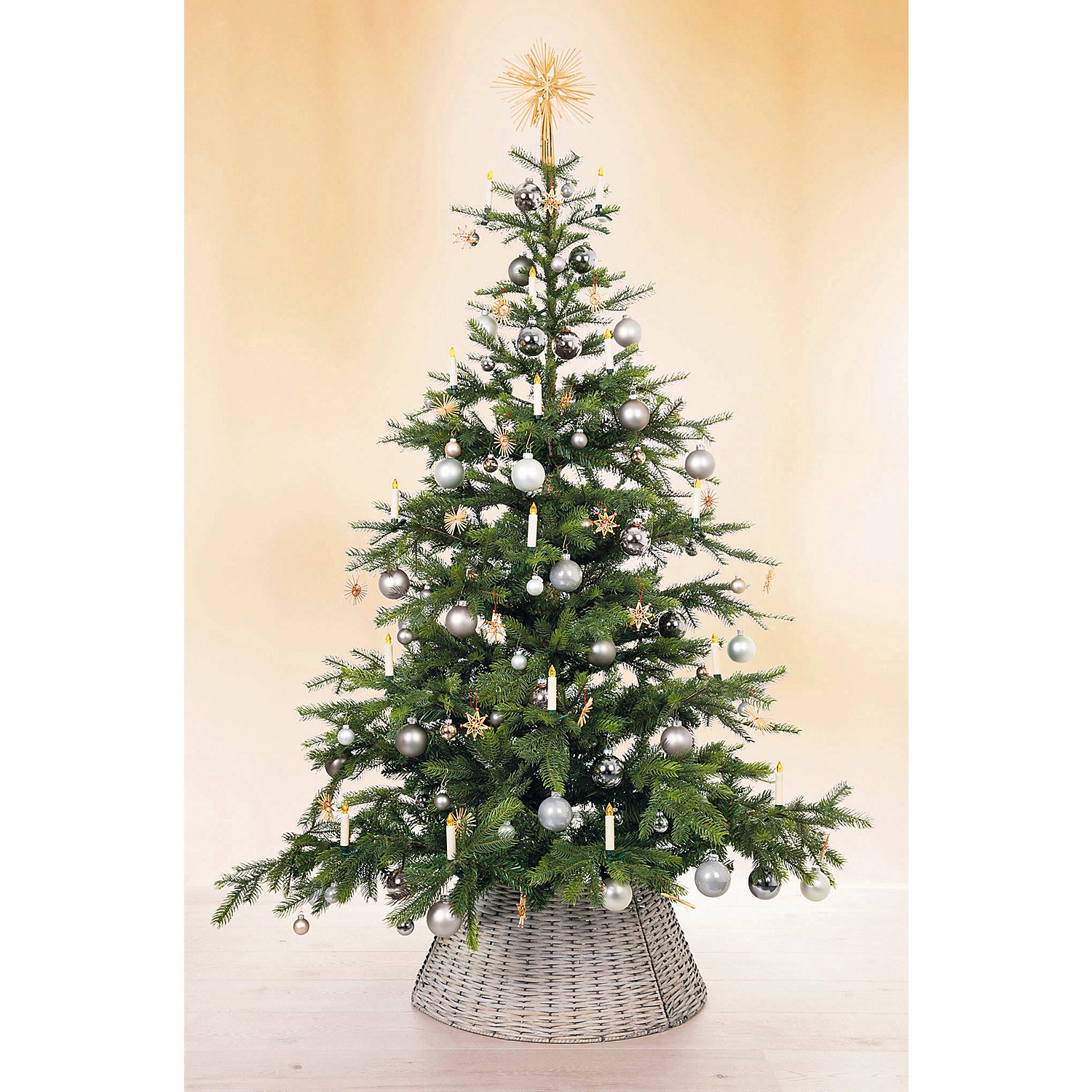 LED-Christbaumkerzen, 10 Kerzen, batteriebetrieben, mit Fernbedienung