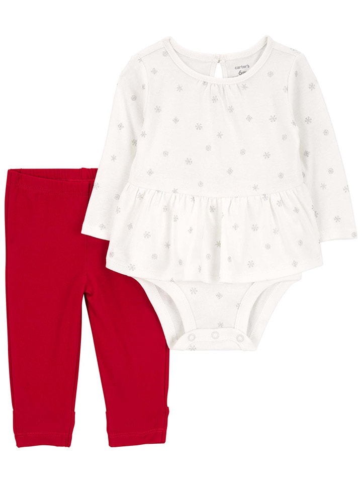 carter's 2tlg. Outfit in Rot/ Weiß günstig kaufen