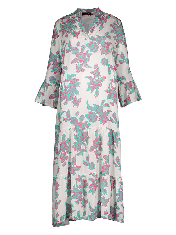 miss goodlife Kleid in Creme/ Rosa/ Türkis günstig kaufen