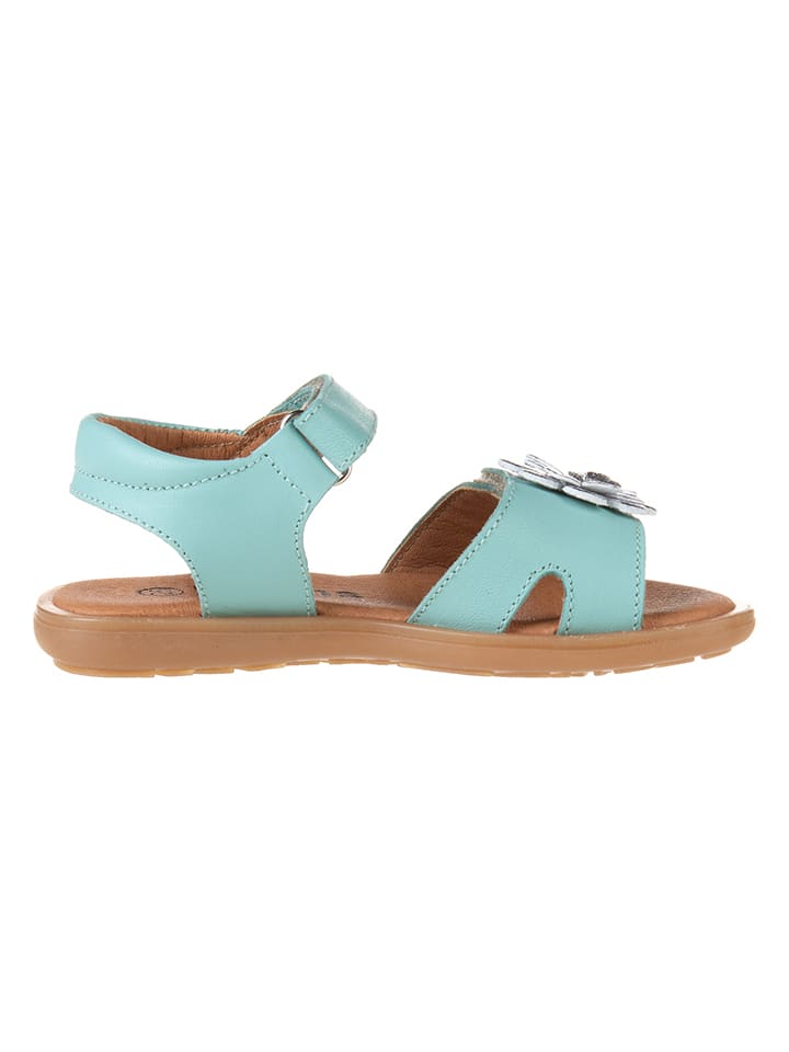kmins Leder-Sandalen in Türkis günstig kaufen