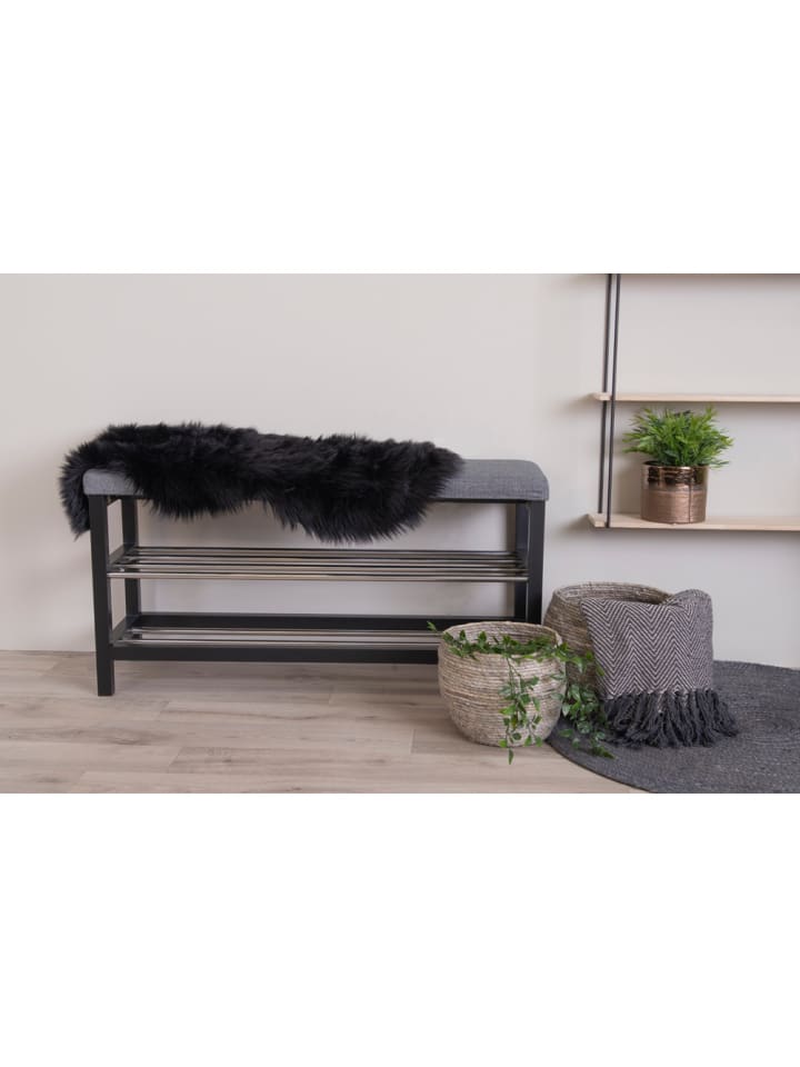 ebuy24 Lammfell Laila Schwarz 85 x 50 cm günstig kaufen onesize